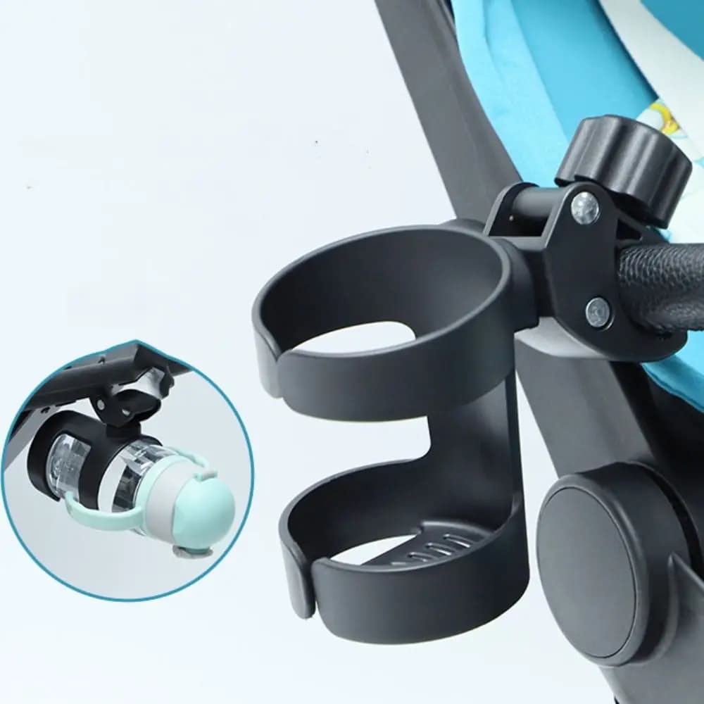 Portabicchieri per passeggino per carrozzina 360 ° Ruota portaborraccia multifunzione per bicicletta Accessori per passeggino antiscivolo