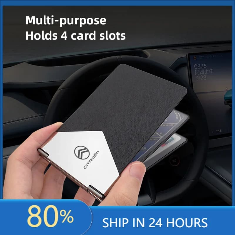 Car Stickers Car Metal Auto Driver License Cover Credit Card Holder For Citroen 2CV VTS DS3 DS4 DS5 RD3 Cross Jumper Cactus Jump