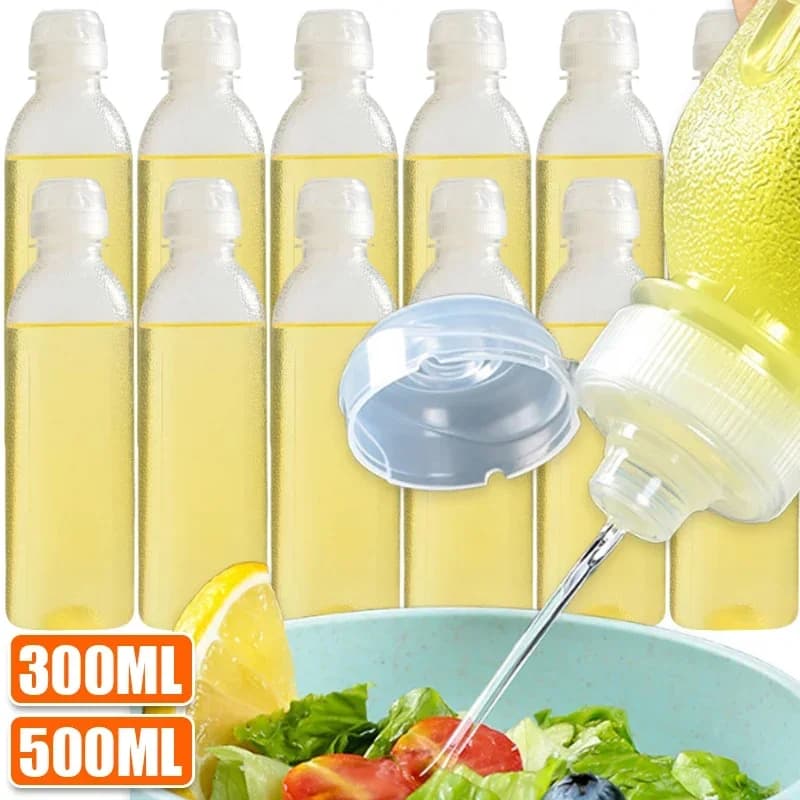 6/1PCS Bottiglia di Olio da Cucina Condimento Bottiglia di Plastica Spremere Dispenser Ketchup Salse BBQ Contenitore di Olio d'oliva Gadget di Cottura