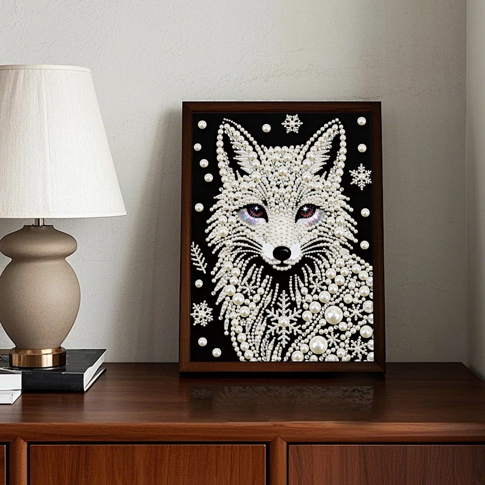 Kit Painting with Fa-da-Te Pearls for Wall Decoration, Paintings with Pearls and Gems, Art and Crafts 30x40cm Without Frame