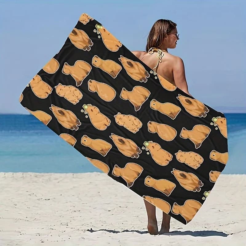 Telo Mare con Stampa Delfino, Asciugatura Rapida, Resistente alla Sabbia, in Poliestere Leggero per Nuoto, Viaggi, Yoga, Sport, Lavabile in Lavatrice