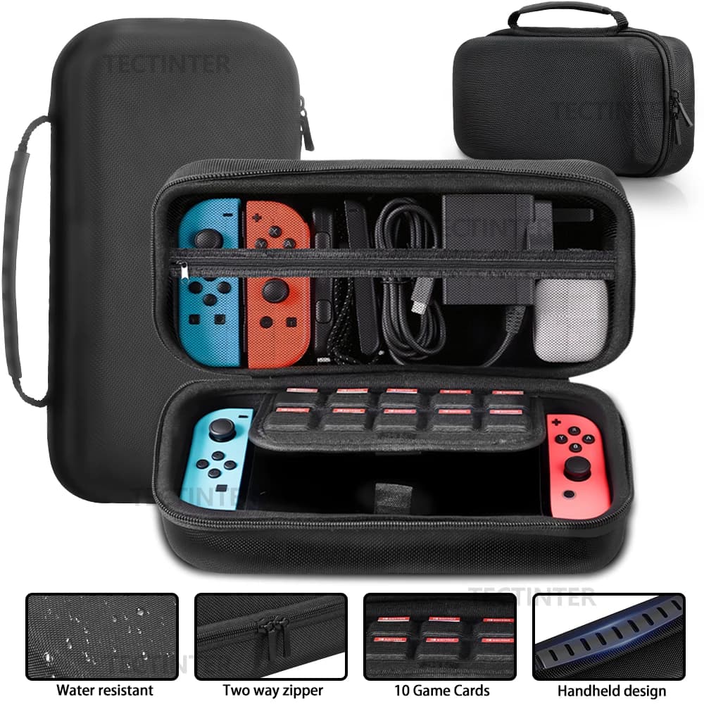Borsa portaoggetti grande per console Nintendo Switch Custodia protettiva da viaggio Custodia antiurto per accessori Oled NS Switch