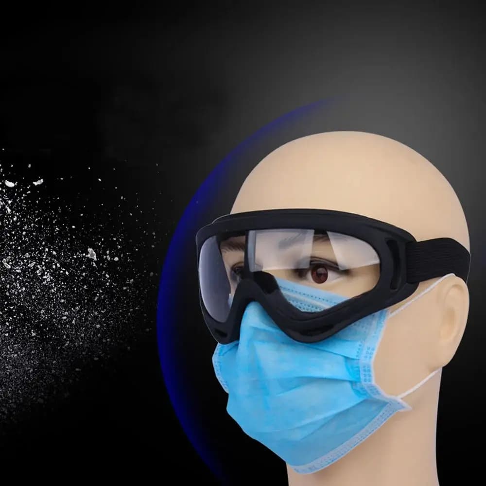 Occhiali Protettivi da Esterno Antipolvere e Antispruzzo, Occhiali Tattici Militari Antiesplosione, Maschera per Moto, Sci ed Escursionismo, Accessori per Occhiali da Uomo