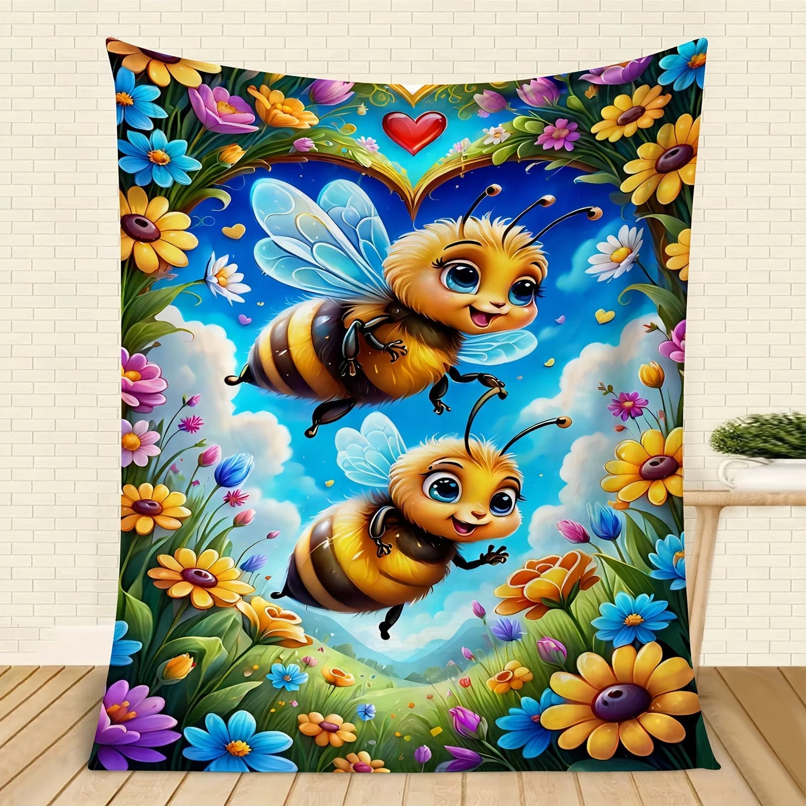 Coperta in flanella a tema abe, morbida, calda e versatile, per divano, letto, ufficio, viaggi, lavabile in lavatrice, per tutte le stagioni