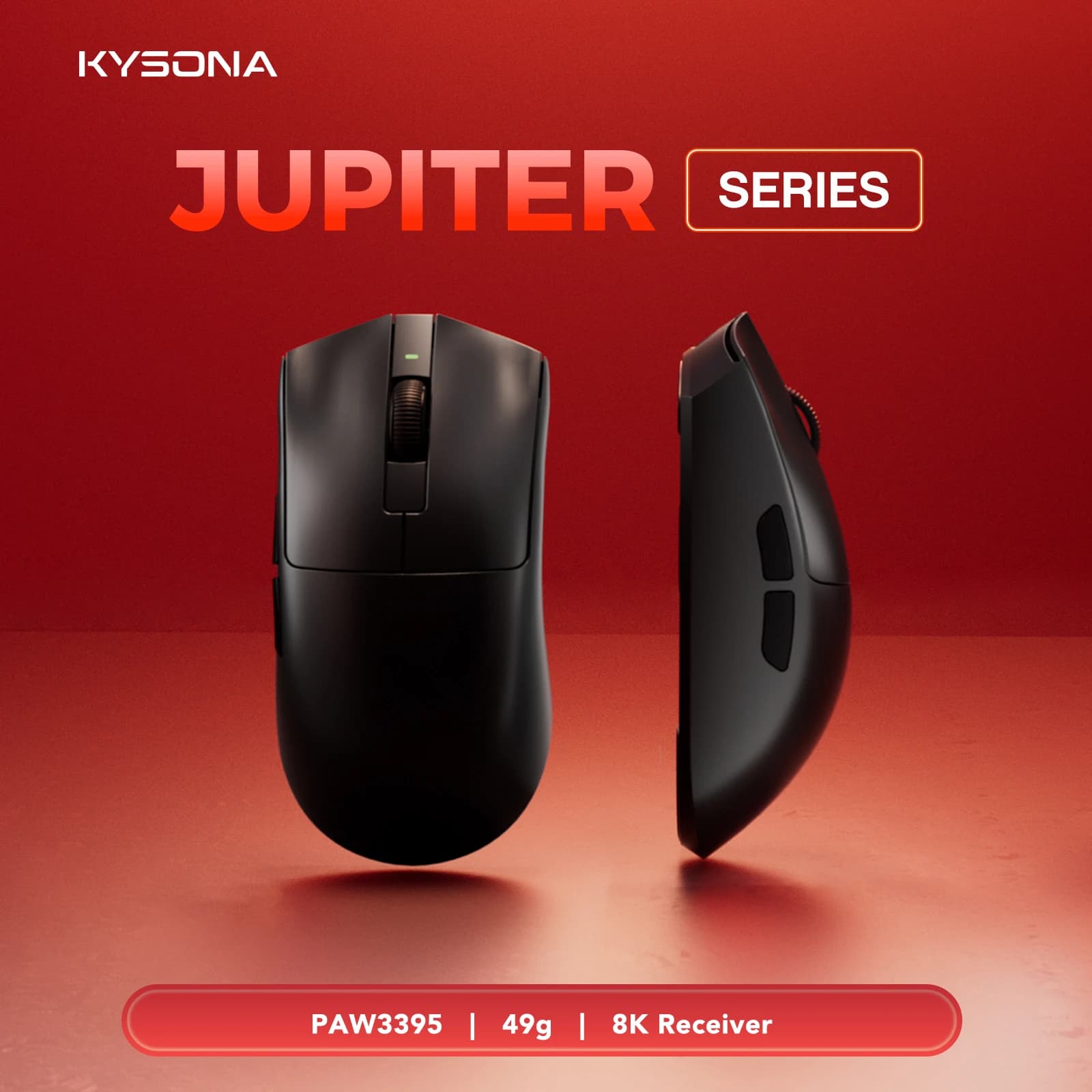 KYSONA Jupiter Pro Gioco leggero Esports Office 3395 Sensore Ricevitore 8khz Il mouse ricaricabile wireless vale la pena avere