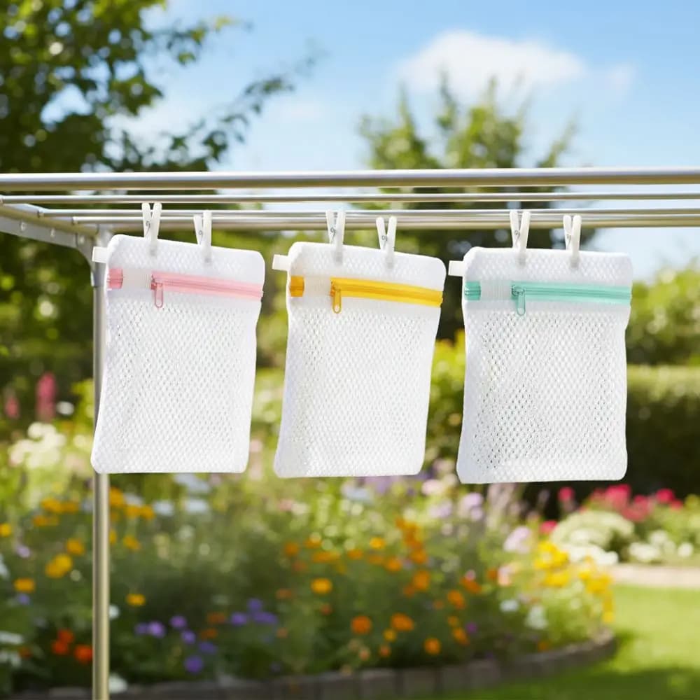 Mini Small Mesh Laundry Bag Single-Layer Polyester Machine Zipper Bag Mesh Zipper Scent Beads Special Bags Laundry Pods Storage