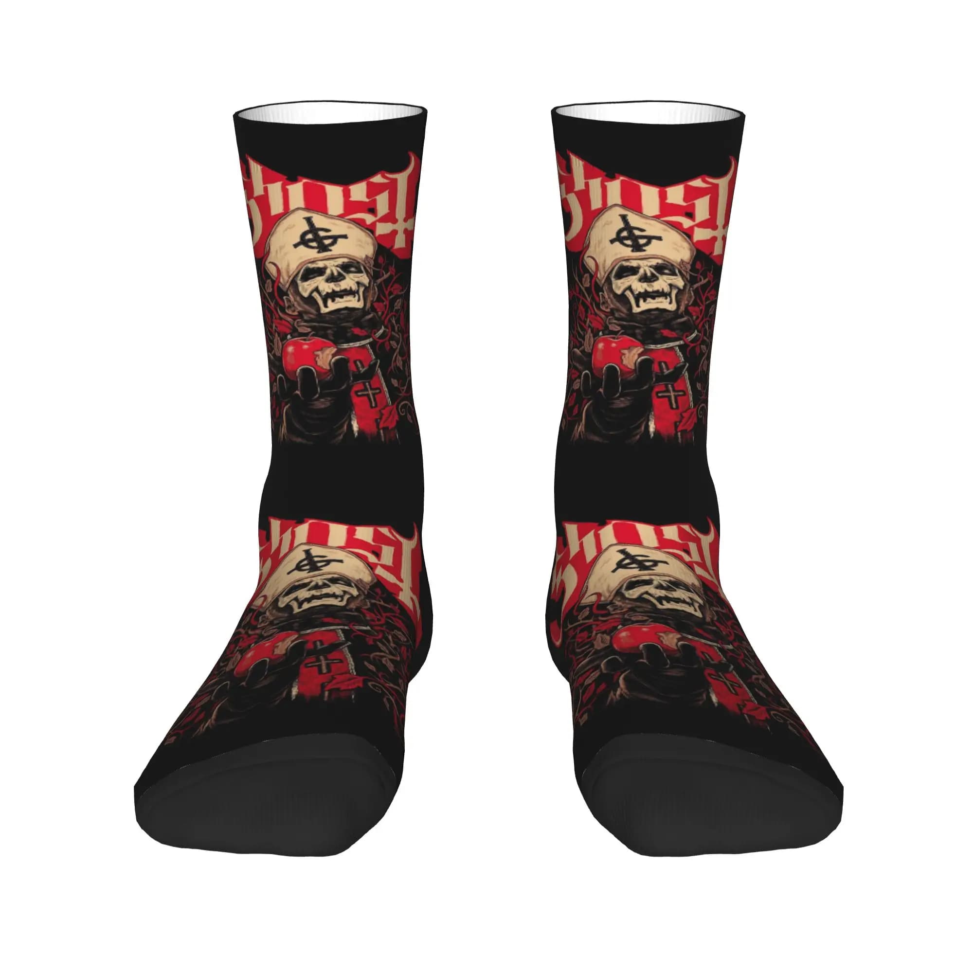 Divertenti calzini da uomo Ghost Swedish Heavy Metal Rock Band, calzini unisex comodi e caldi con stampa 3D
