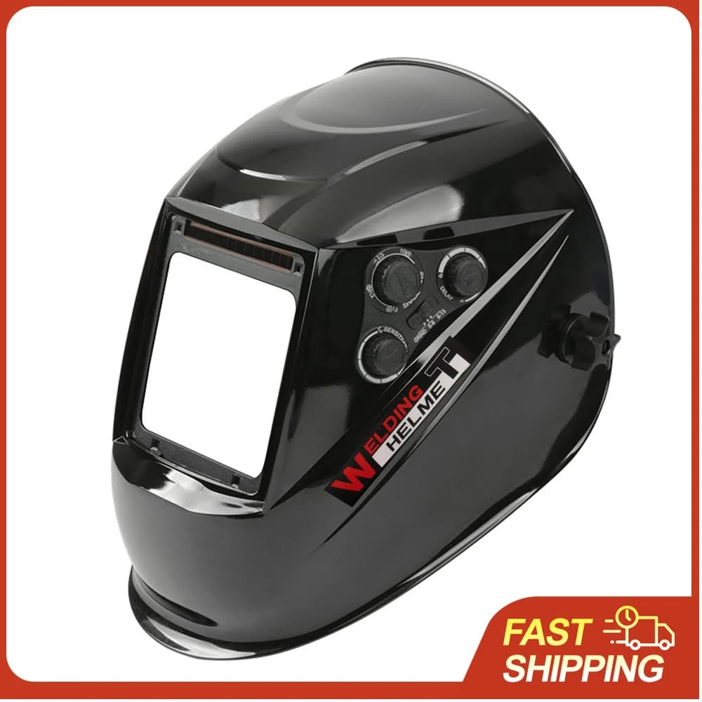 Welding Helmet with Solar Charging, Automatic Darkening, Large Visual, Real Color, Auto-Oscurant Mask for Welding, Molding and Cutting