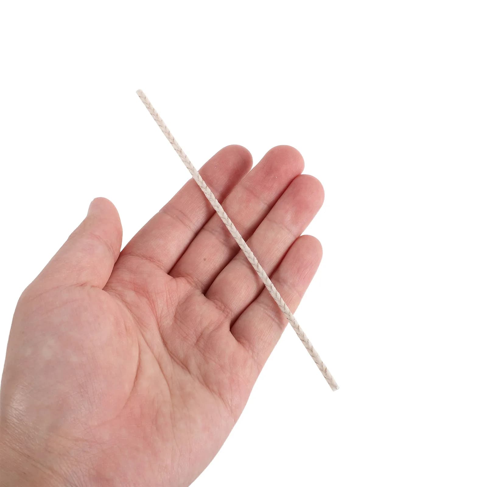100 Pezzi di Stoppini in Carta di Cotone da 15 Cm Senza Fumo per Candele di Soia, Cera d'Api e Aromaterapia Fai-da-Te