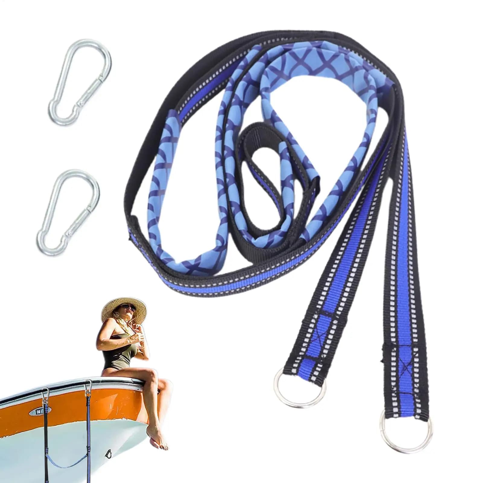 Scala di corda per barca Scala d'imbarco marina a 5 gradini Antiscivolo per carichi pesanti Assistenza per arrampicata Accessori per kayak a sgancio rapido per