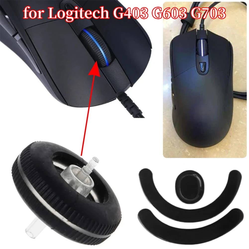 Mouse scroll wheel Wipe Mouse feet Mouse wheel Plastic rolling wheel for game mouse Logitech G403 G703 G603