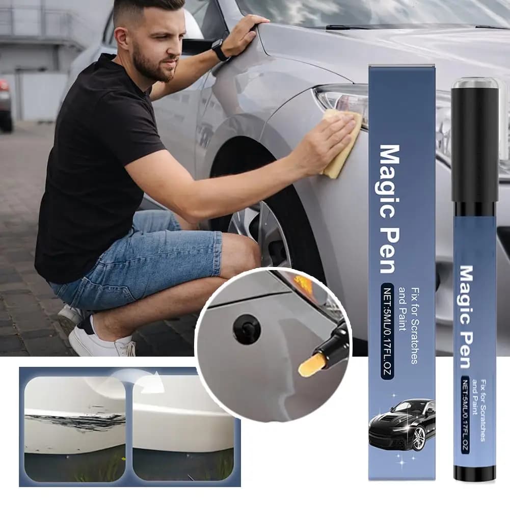 Penna per la riparazione dei graffi dell'auto 2 in 1, cura della vernice, pulizia quotidiana, riparazione rapida, facile da usare, nessun danno alla vernice originale, prodotto per la cura dell'auto