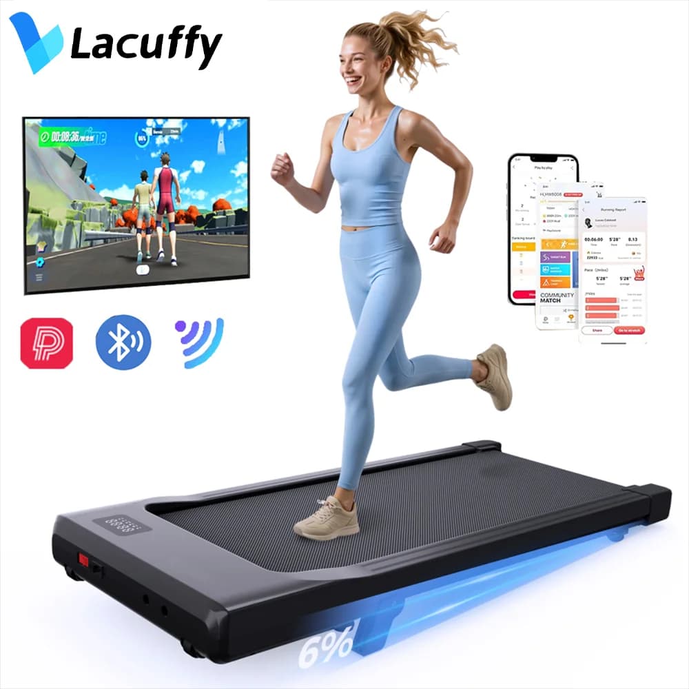 Treadmills 39.37inch Running Belt 2in1 Under Desk for Home Office Treadmill Walkingpad 2.5HP Romote Control 5MPH Exerice Machine