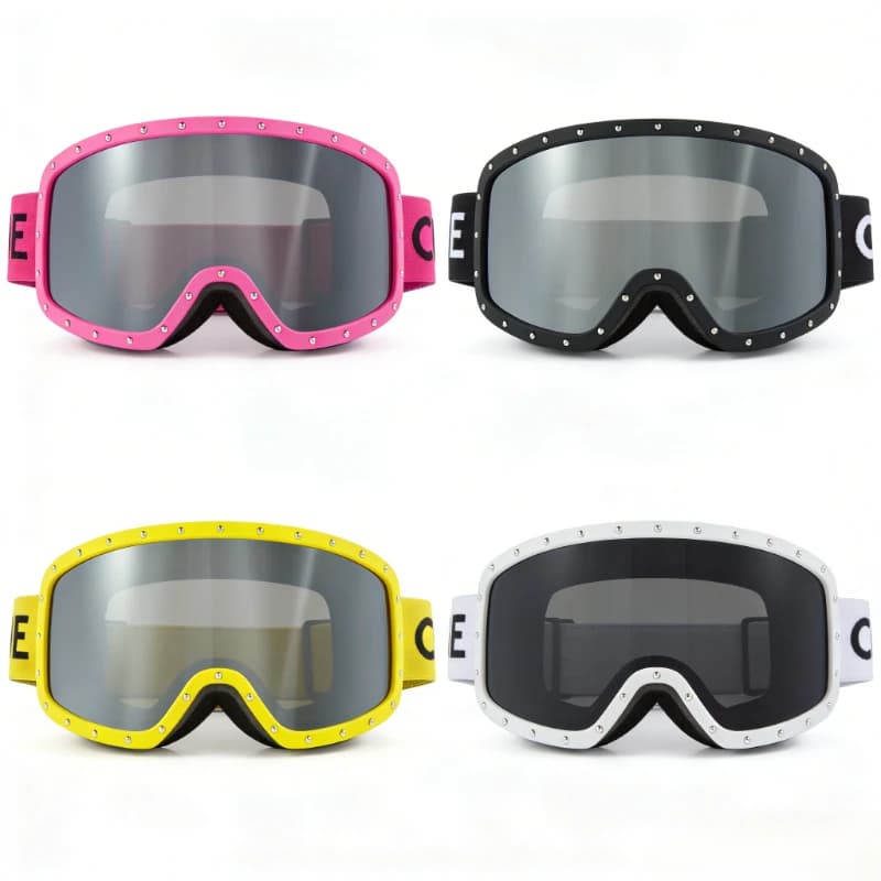 Occhiali da Sci Unisex di Lusso con Lenti ad Alta Definizione, Antivento, Antinebbia e Protezione UV per Sci, Snowboard e Sport all'Aperto