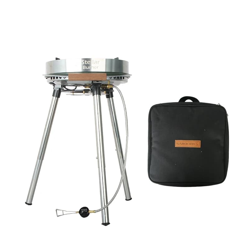 Barbecue a Gas Portatile da Campeggio - Griglia Pieghevole per Facile Conservazione e Trasporto
