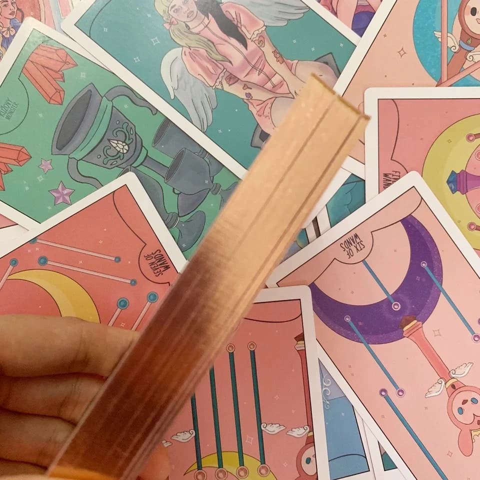 12x7 cm Crybaby Tarocchi Carte 78 Pz Oracle Deck Gioco da tavolo inglese Fortune Telling Fate Divination con carta manuale