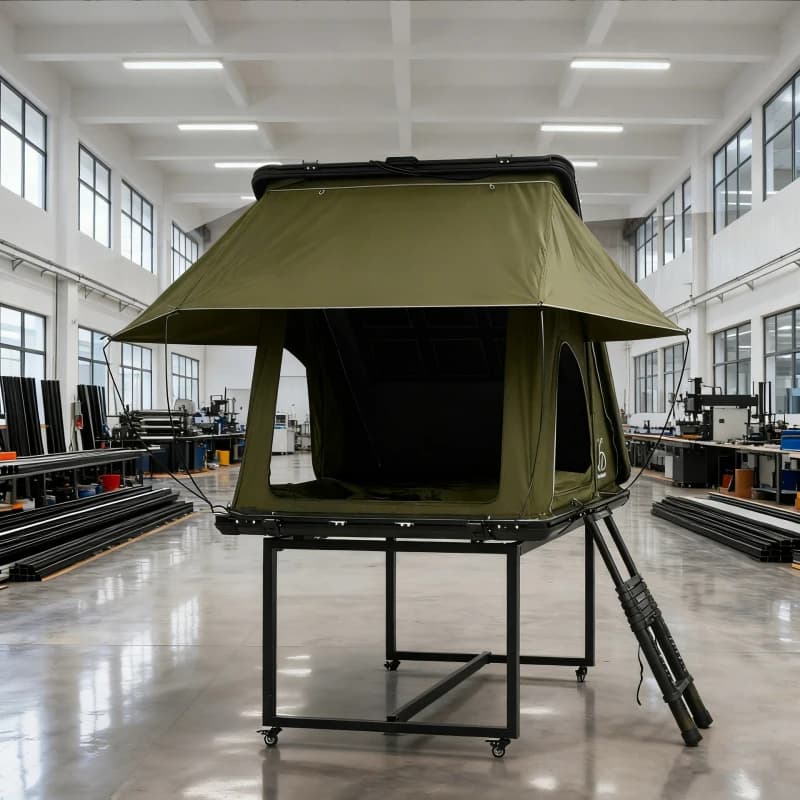-border Supply Aluminum Rooftop Tent SUV Self-driving Outdoor Camping