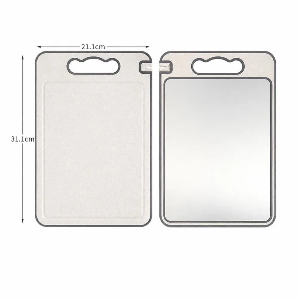 Stainless Steel Chopping Board Cut Vegetables Meat Double-Sided Cutting Board Mats Thawing Kneading Vegetable Cutting Board