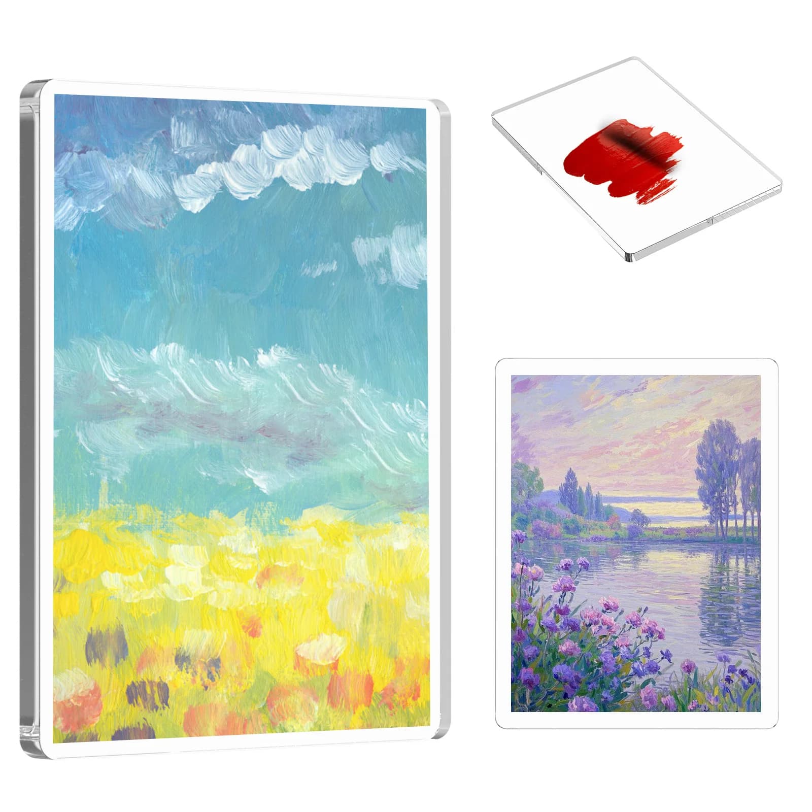 Reusable Gel Printing Plate, Gel Plate for Printing, Gel Printing Plate Kit for Scrapbooking Card Making Journaling DIY Craft