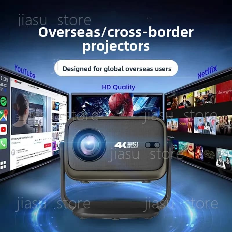 Proiettore da Parete HK2026 P20Plus Ultra HD, Connessione Telefono/PC, Nessun Schermo Necessario
