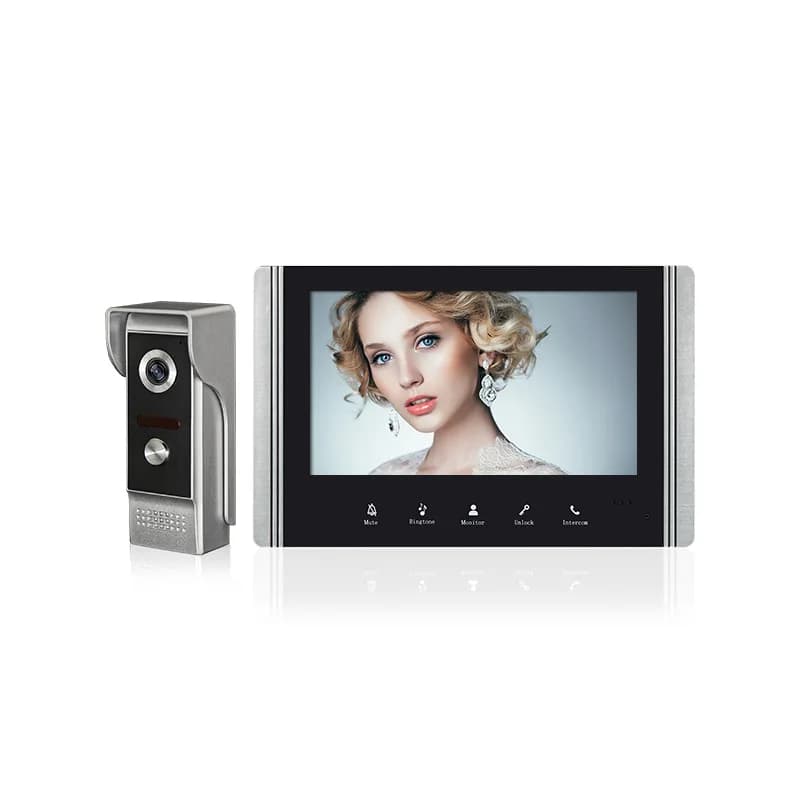 Schermo IPS da 7 pollici Visione notturna IR Rilevazione movimento Campanello cablato Videocitofono Telecamera per porta visiva Visualizzatore spioncino