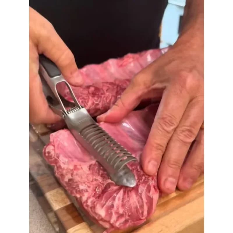 1Pc BBQ Rib Skinner Tool for preparation of ribs Barbecue tool for home kitchen Restaurant Portable lightweight