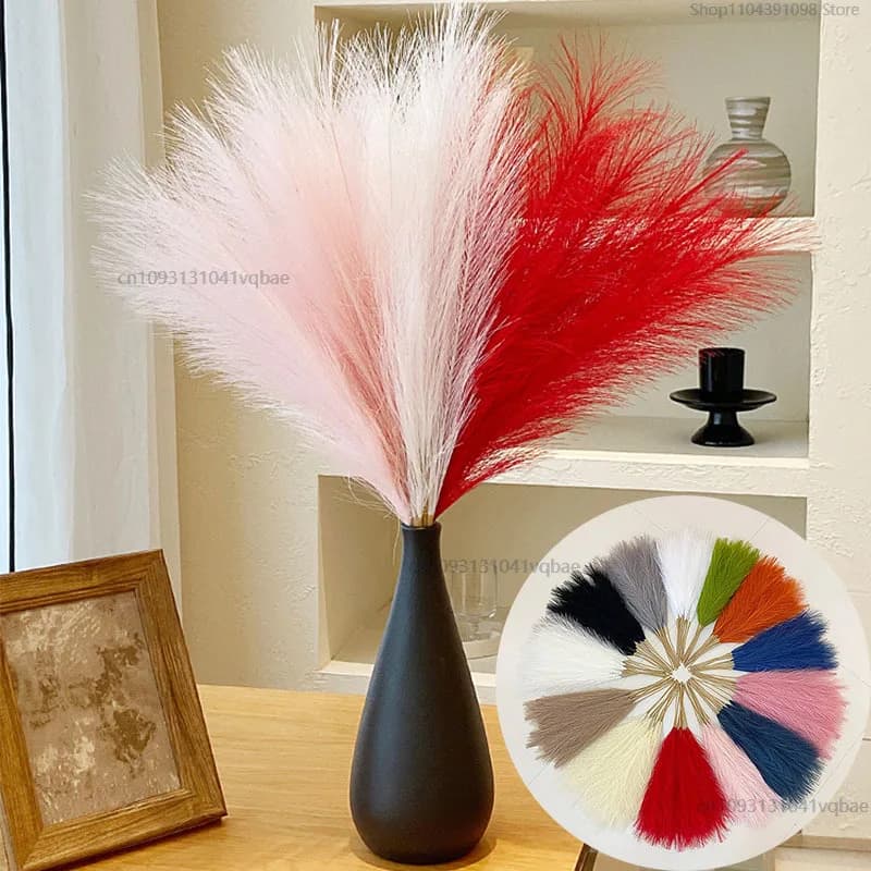 55CM Pampa Reed Artificial Flower Reed Artificial Simulation Reed Grass Home Decoration Accessories Flower Decoration