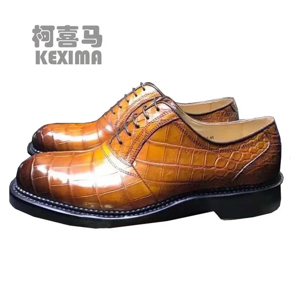 leimanxiniu nuove scarpe causali da uomo coccodrillo maschile per colore pennello maschile