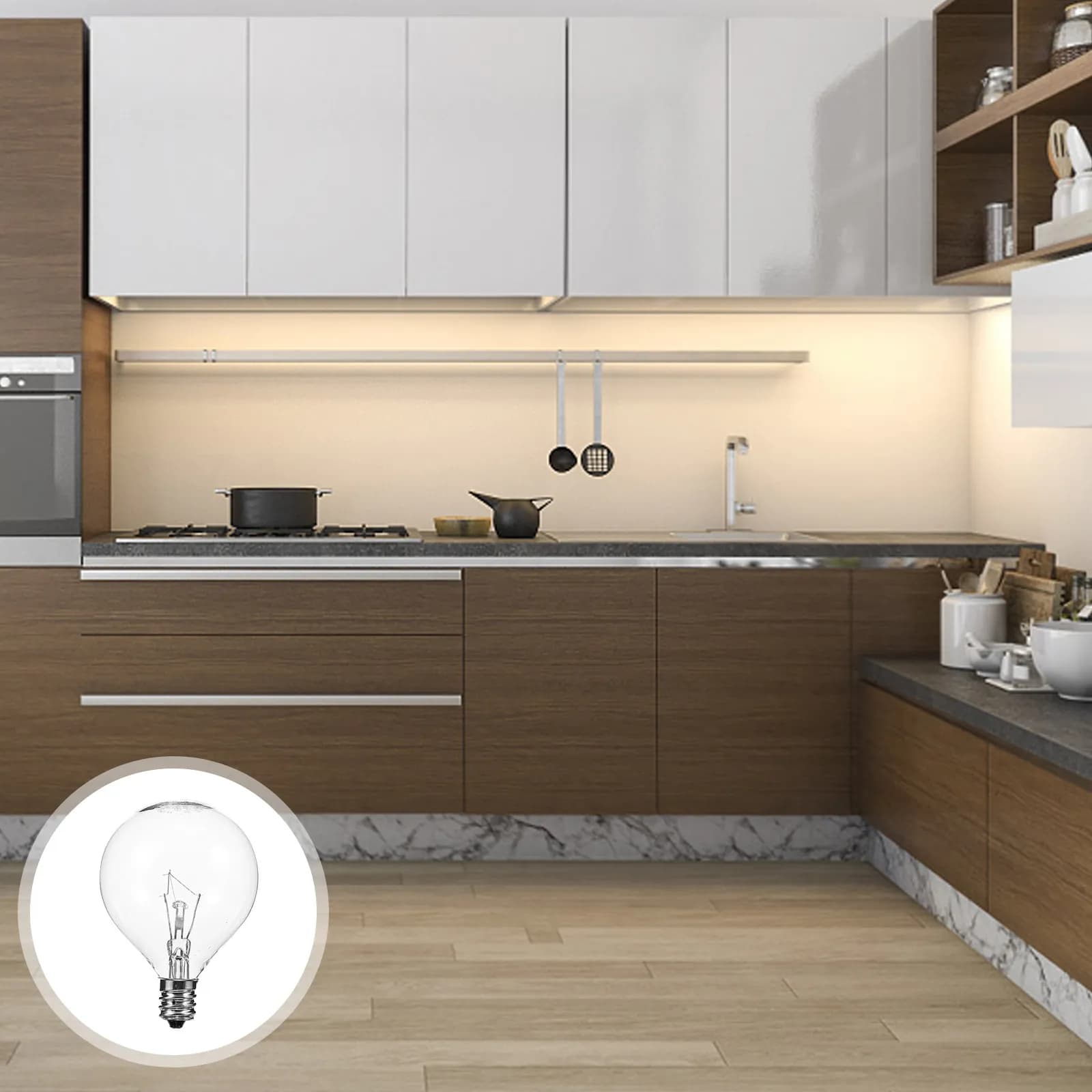 5 Pezzi Lampadine E12 25W Resistenti alle Alte Temperature per Diffusore di Fragranze, Filamento a Doppia Elica con Fusibile Integrato per Lampada Scaldacera e Luce Notturna