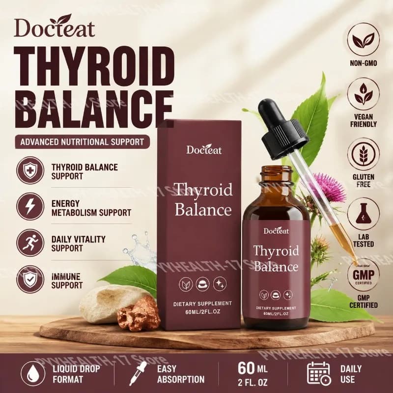Docteat Balance Liquid Drops with Vitamin B12 Magnesium and Zinc Support for Men Women Daily Energy and Vitality 60 ML Bottle