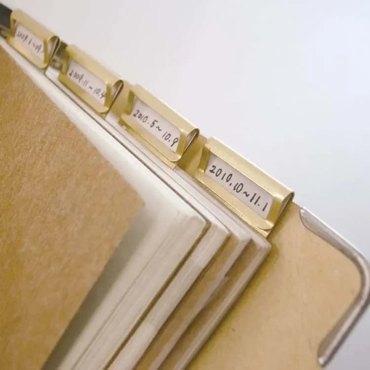 6 clip per segnalibro indice in ottone retrò per notebook dei viaggiatori Midori, accessori per pianificatore in pelle bovina, segnalibro indice, cancelleria vintage