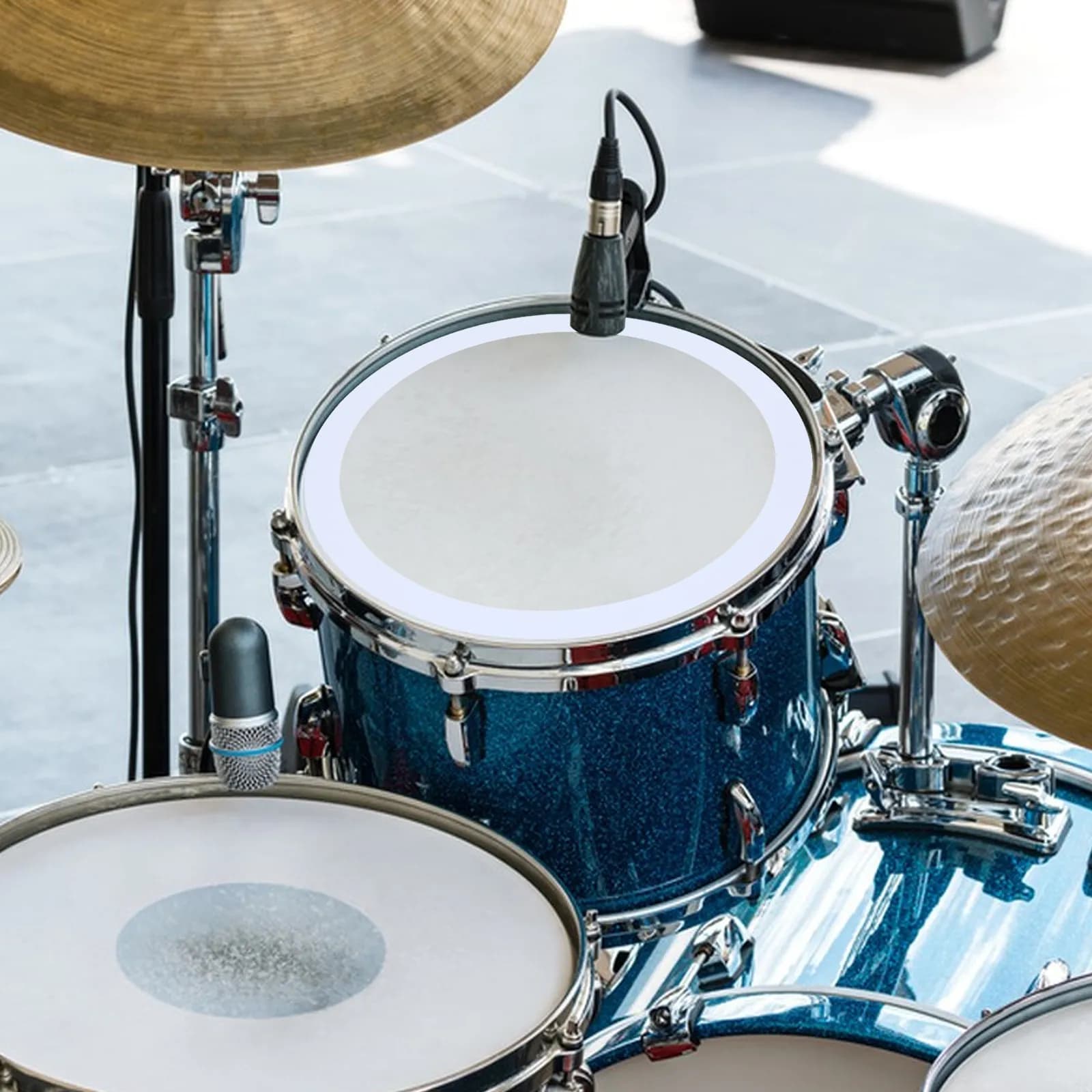 Set di 4 Anelli Silenziatori Premium per Rullante, Pad per Pratica di Batteria Durevole per Kit Batteria Domestico, Accessori Portatili per Strumenti a Percussione