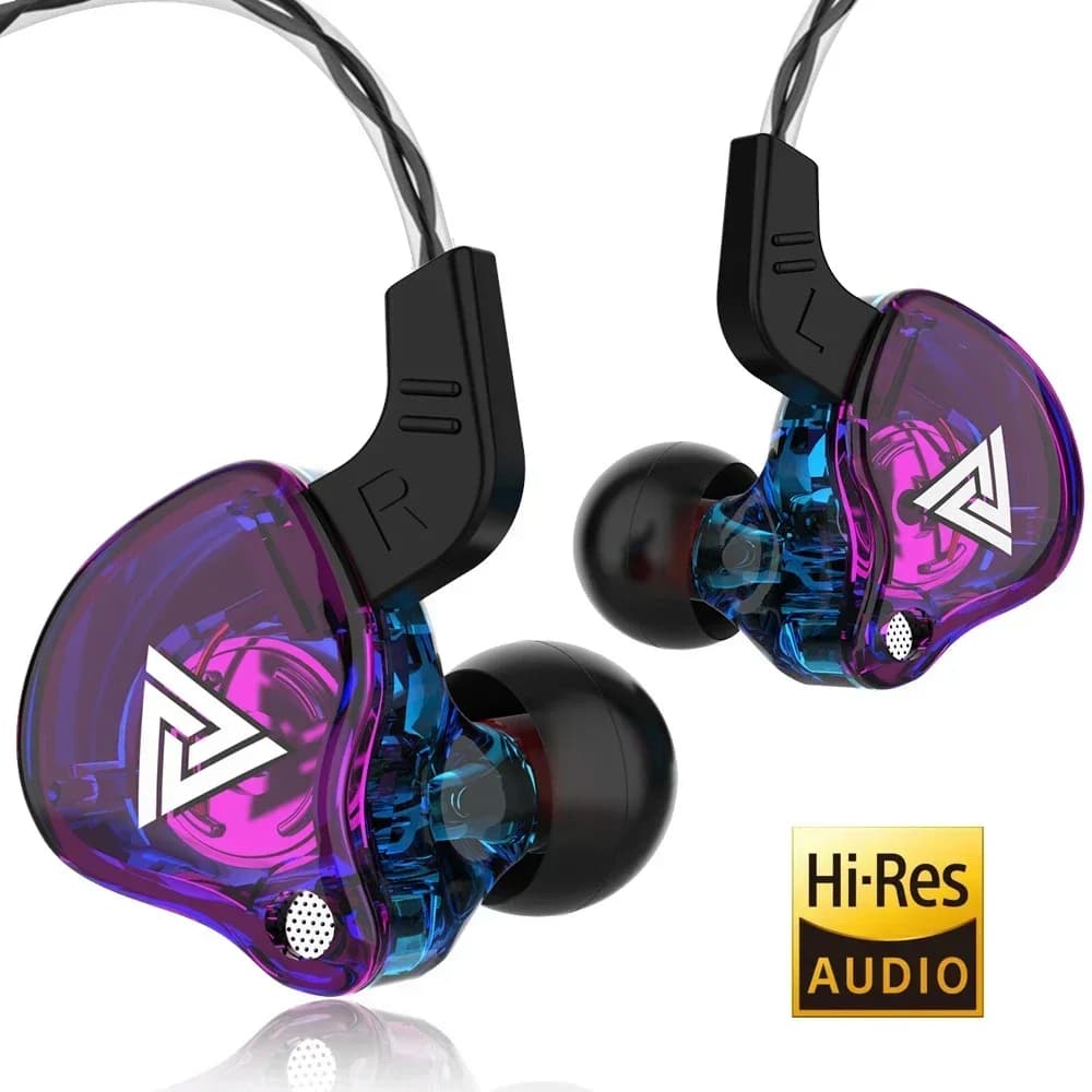 NEW QKZ AK6 Copper Driver HiFi Wired headset 3.5MM Race Sport Headphone Bass Stereo earphone Music Auricular In Ear with microphone