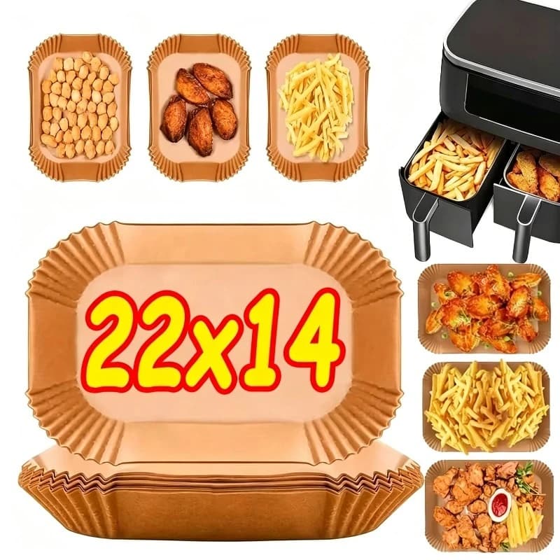 Disposable Air Fryer Paper Non-Stick Kitchen Baking Airfryer Mat Oilproof Micro-wave Barbecue Pad Baking Paper Liner Accessories