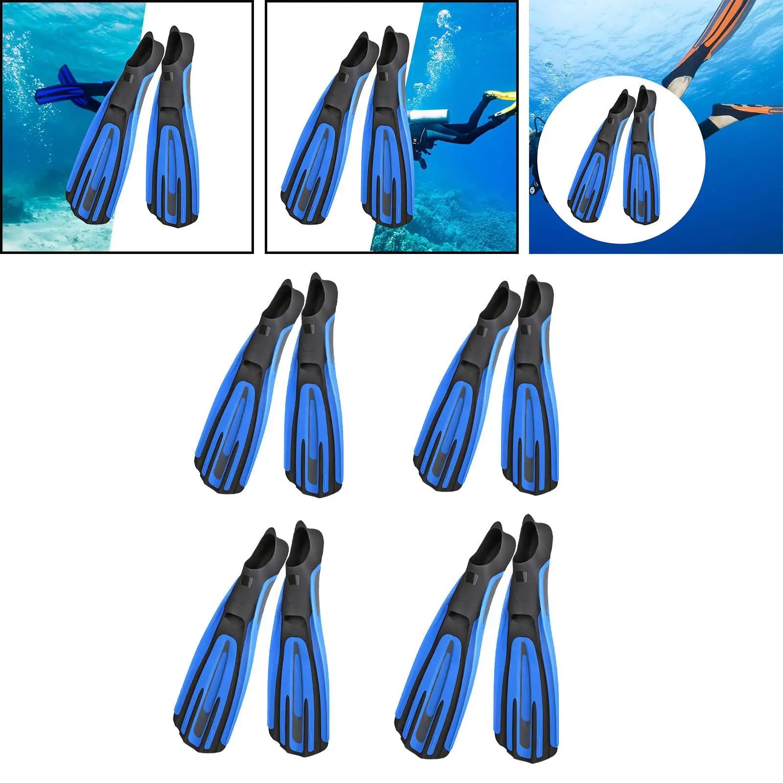 Pinne per immersioni subacquee Attrezzatura per adulti portatile Pinne per snorkeling da viaggio Pinne per nuoto Pinne per nuoto per lo snorkeling estivo subacqueo