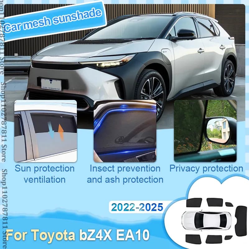 Per Toyota bZ4X EA10 2022 2023 2024 2025 Tenda del parabrezza Maglia magnetica di vetro Visiera parasole Finestra Parasole No Sag Parabrezza Ombra