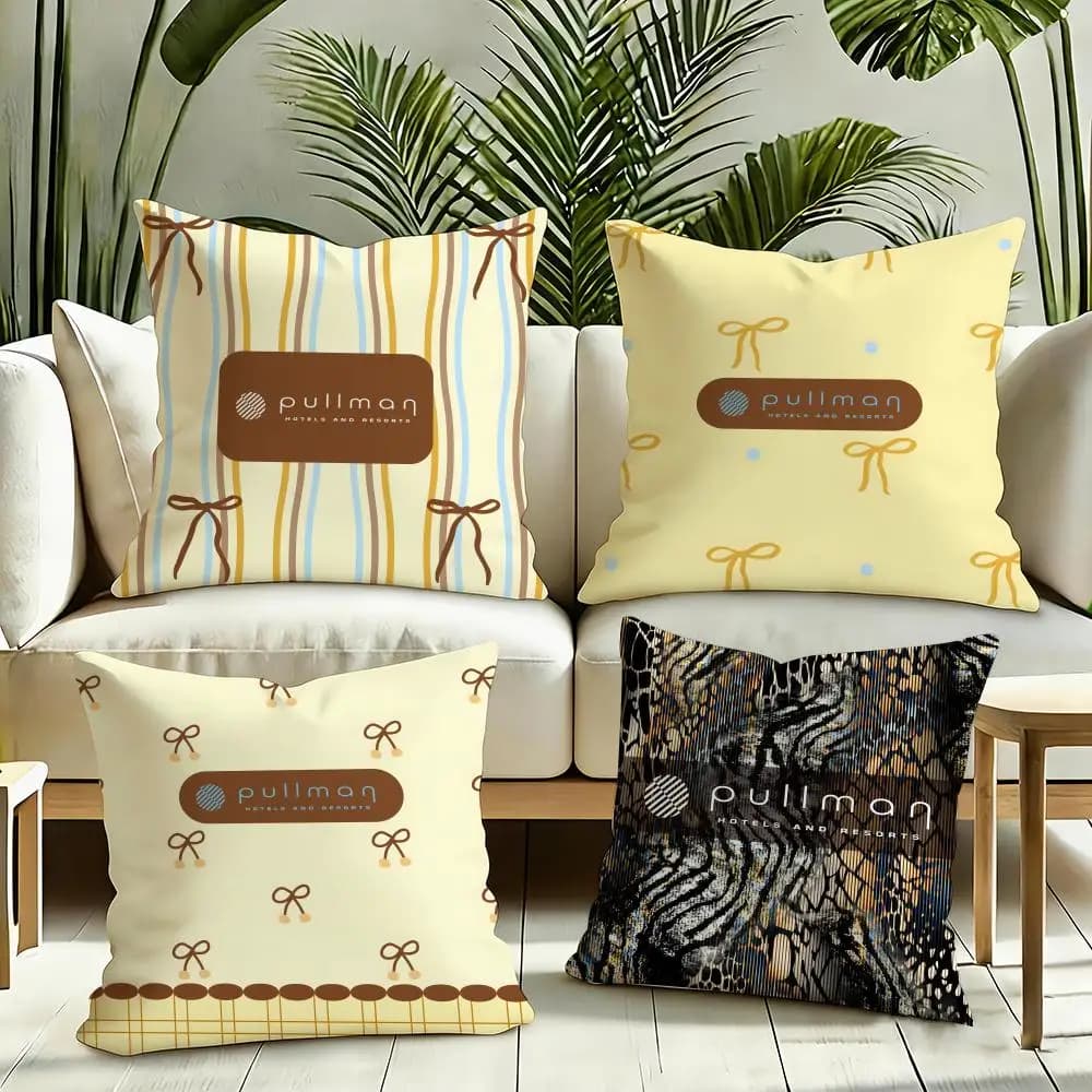 Fodera per cuscino P-Pullman H-HotelS reversibile in peluche, morbida e soffice, decorazione per la casa, per divano e camera da letto