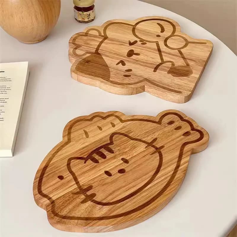 NEW OFFER Theme Cutting Board Kawaii, Pane Plate and Breakfast for Children, Fruit and Dessert Plate
