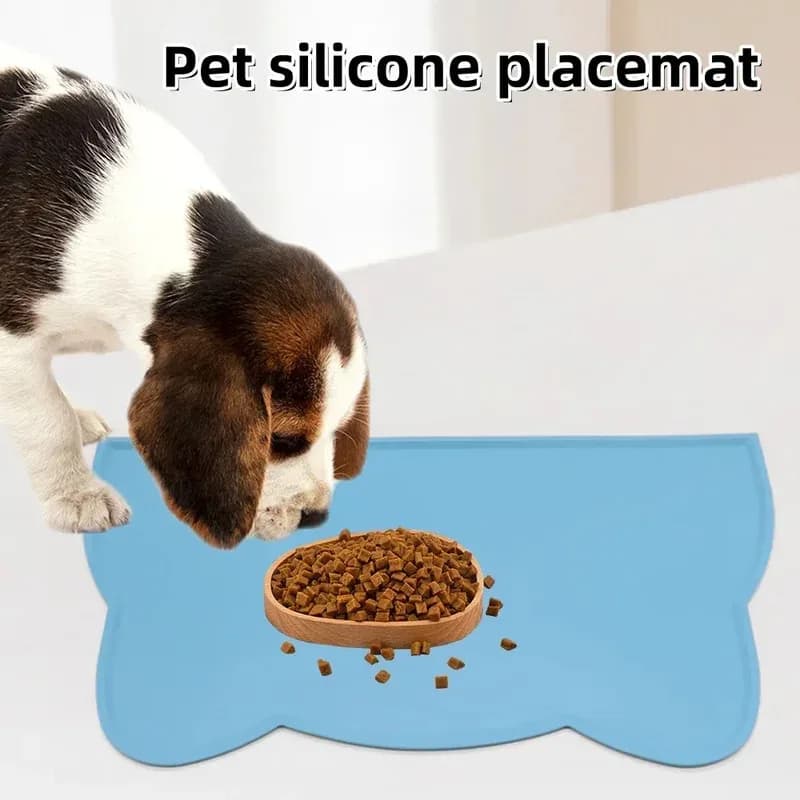Tovaglietta grande in silicone per alimenti per animali domestici, impermeabile, antiscivolo, a prova di fuoriuscite, per cani e gatti, per uso alimentare, senza BPA, facile da pulire