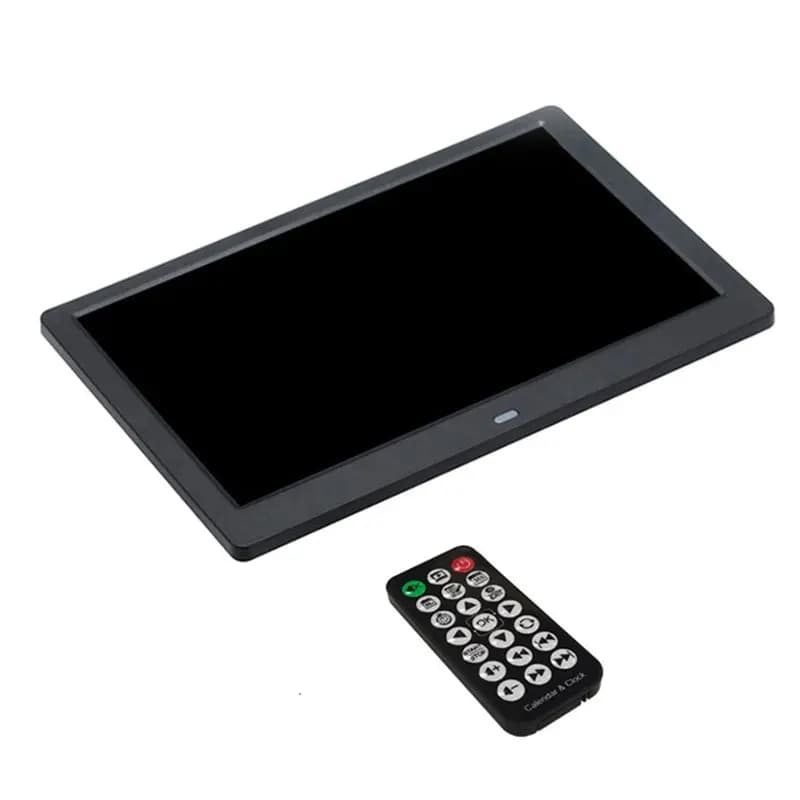 Stylish-WIFI Calendar Forecast Smart Desktop Digital Photo Frame Wall Mounted IPS HD Screen EU Plug