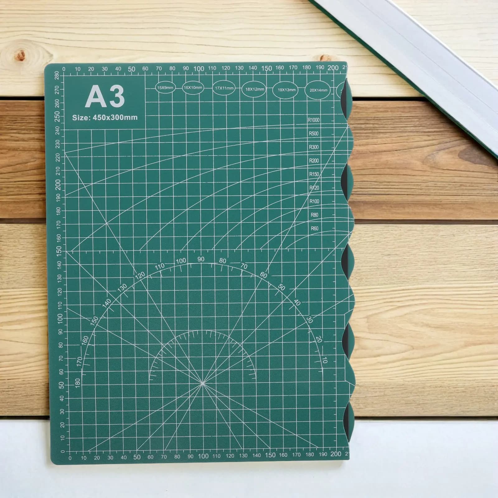 Tappetino da Taglio Pieghevole A3 Autoriparante a Doppia Faccia, Spesso, per Tessuti, Cucito, Quilting, Artigianato e Stampa
