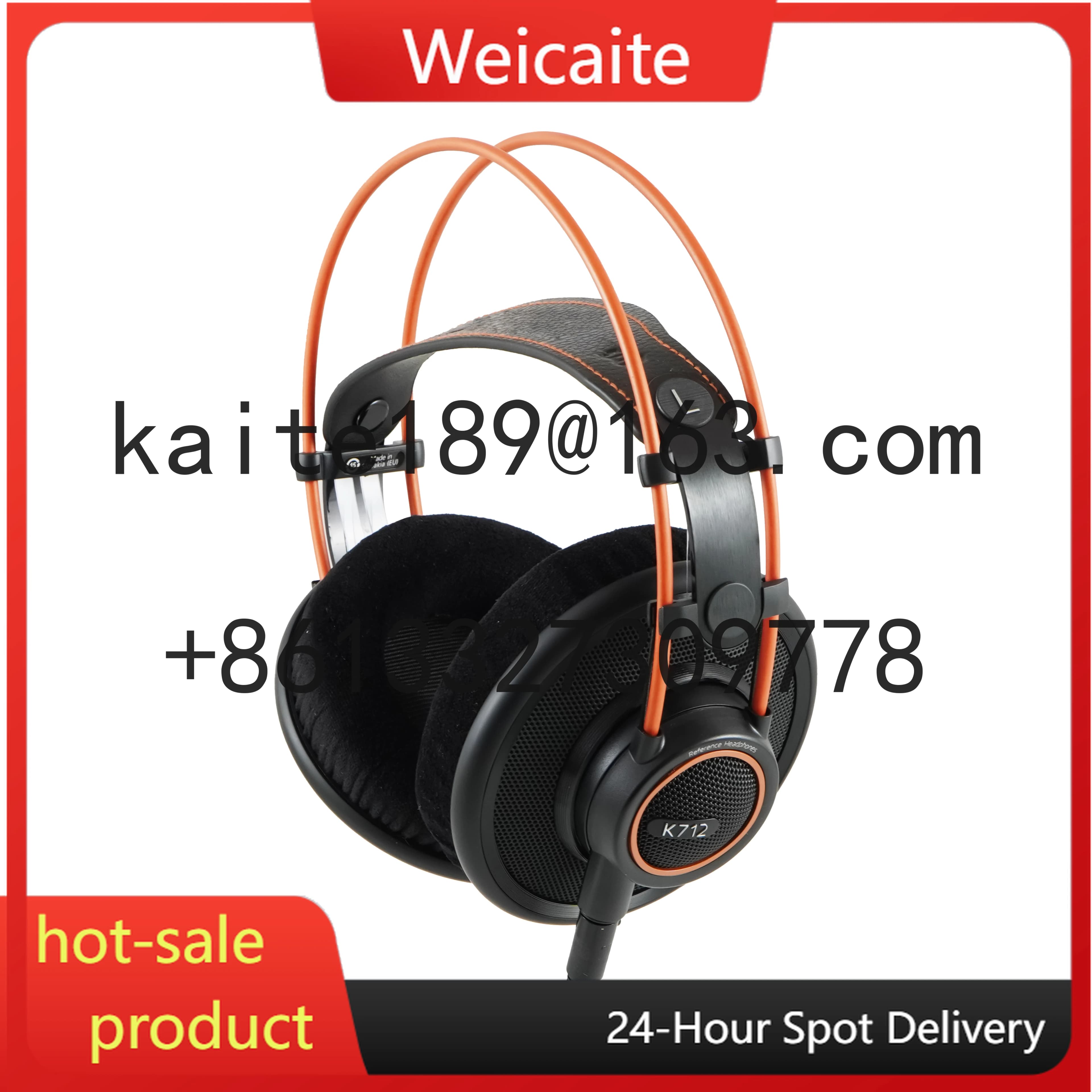 K712 Professional super bass over-ear headphones, wired gaming headphones with noise cancelling for DJ top Cabin headphones for DJ with surround sound for bass