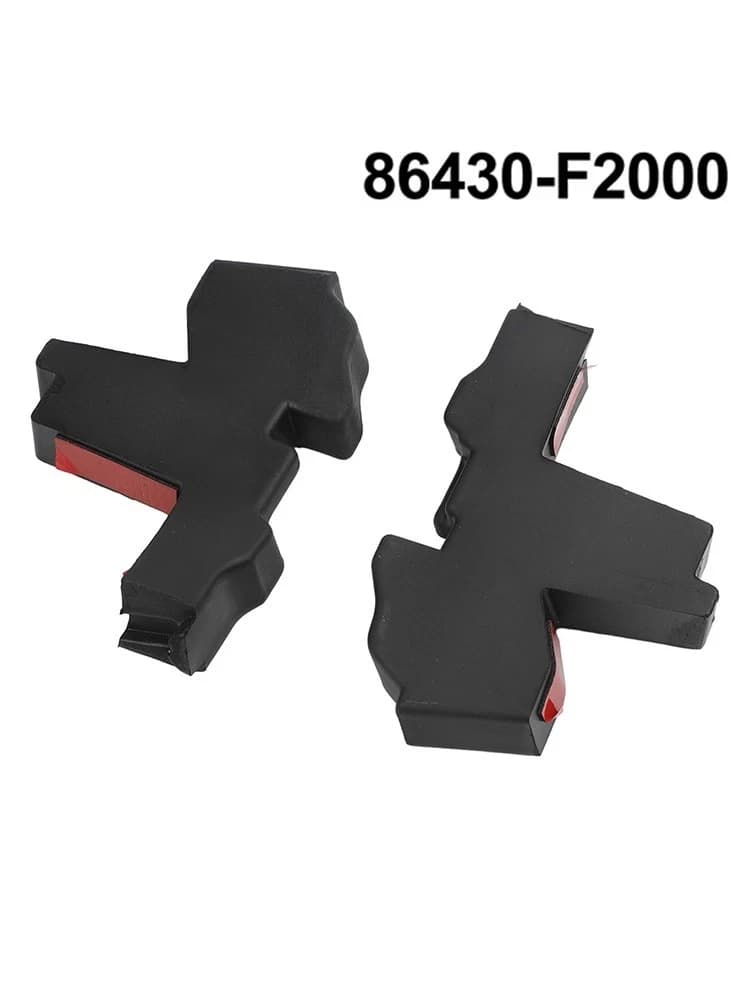 2pcs Car Front Hood Seal Strip for Hyundai For Elantra 4DR 2017 2018 OEM 86430-F2000 Black Plastic Weatherstrip