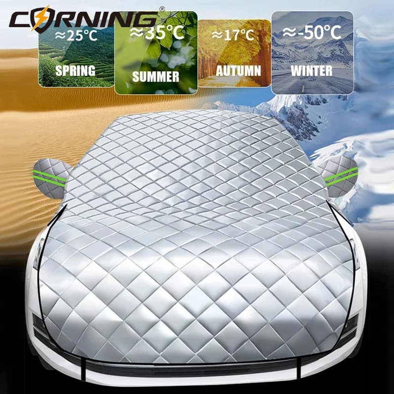 Copertura da neve per Auto a 5 strati parasole parabrezza polvere divertente anteriore Auto accessori per esterni coperture parasole parti esterne di automobili