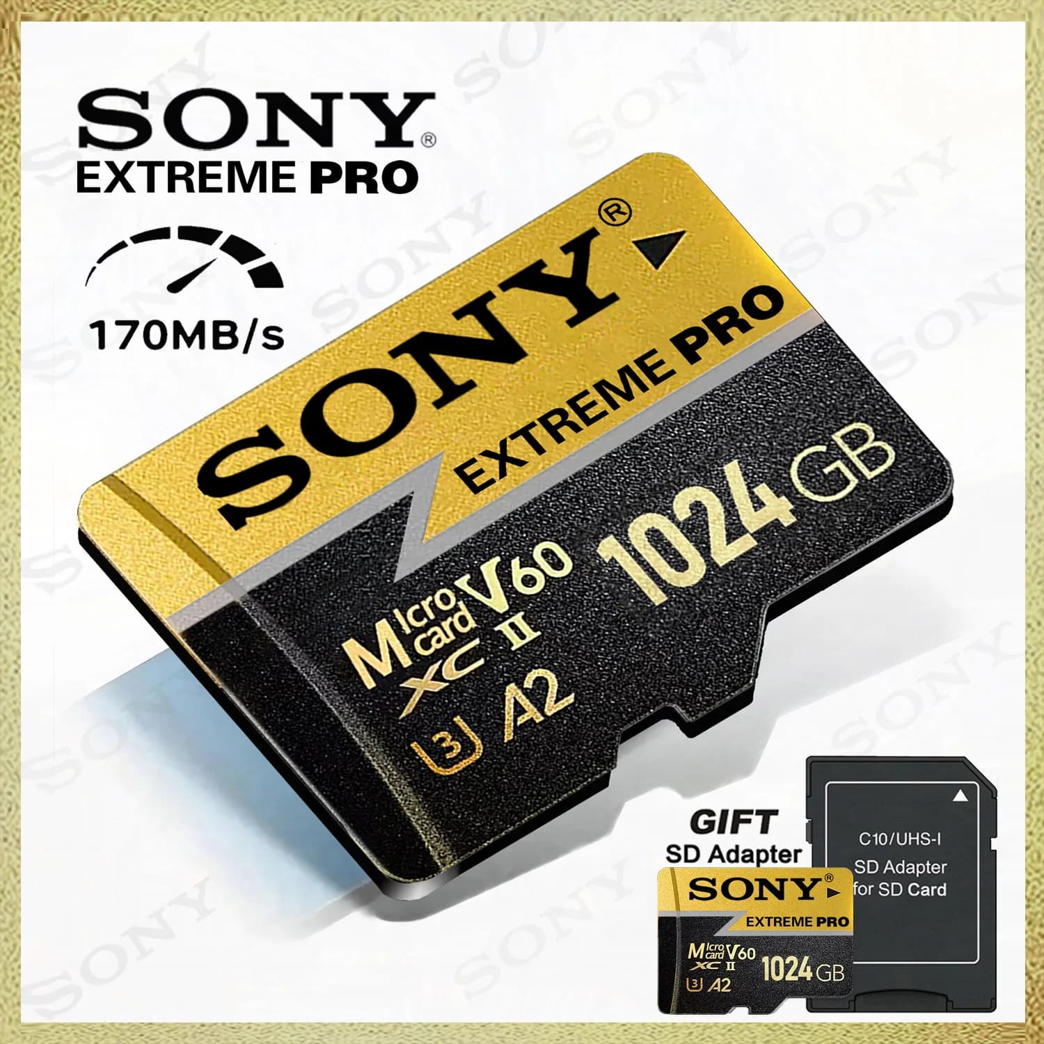 Scheda di memoria Micro TF SD Extreme di SONY, scheda di memoria SD da 256GB 128GB 512GB Micro 1TB SD C10 TF Flash Card per telefono Xiaomi, fotocamera, tablet PC