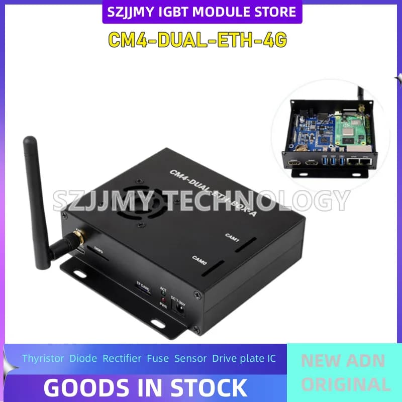 Compute Module 4 expansion board, dual Gigabit Ethernet ports 5G/4G USB3.0, Raspberry Pi CM4