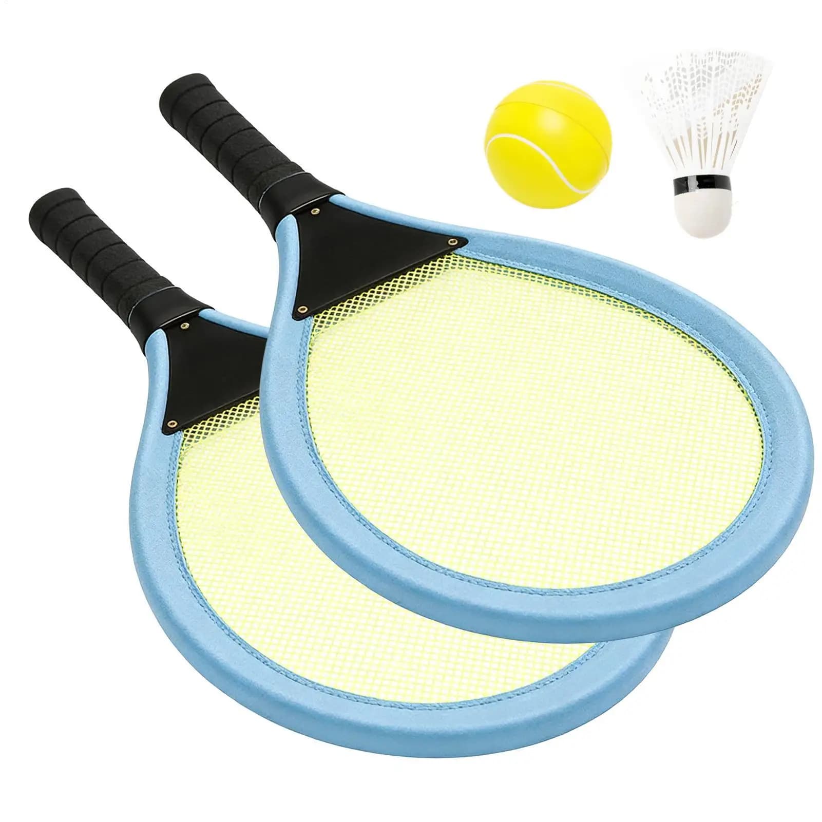 Set da tennis per bambini, gioco di interazione genitore-figlio, set di racchette da badminton per bambini e bambine dai 3 ai 12 anni, per interni ed esterni, casa, asilo