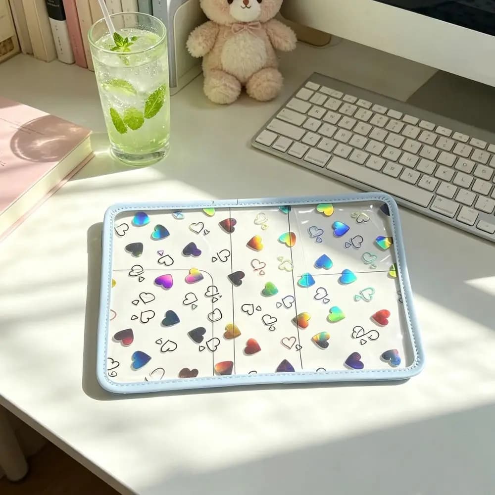 Creative Card Holder Passport Bag Sparkling Star Ultra-thin Passport Holder Multifunctional Ticket Holder Travel Wallet Men