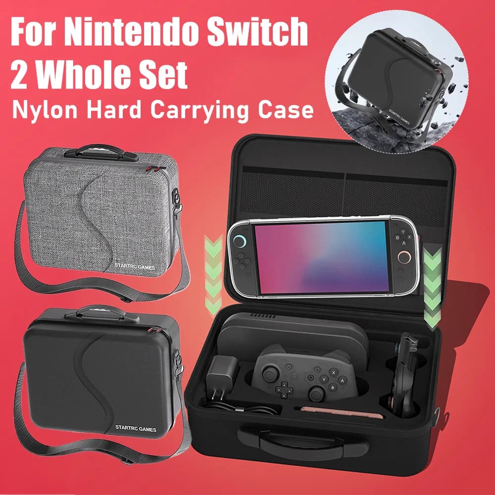 Borsa da viaggio personalizzata con tracolla per Switch 2, custodia protettiva impermeabile e antiurto per console portatile