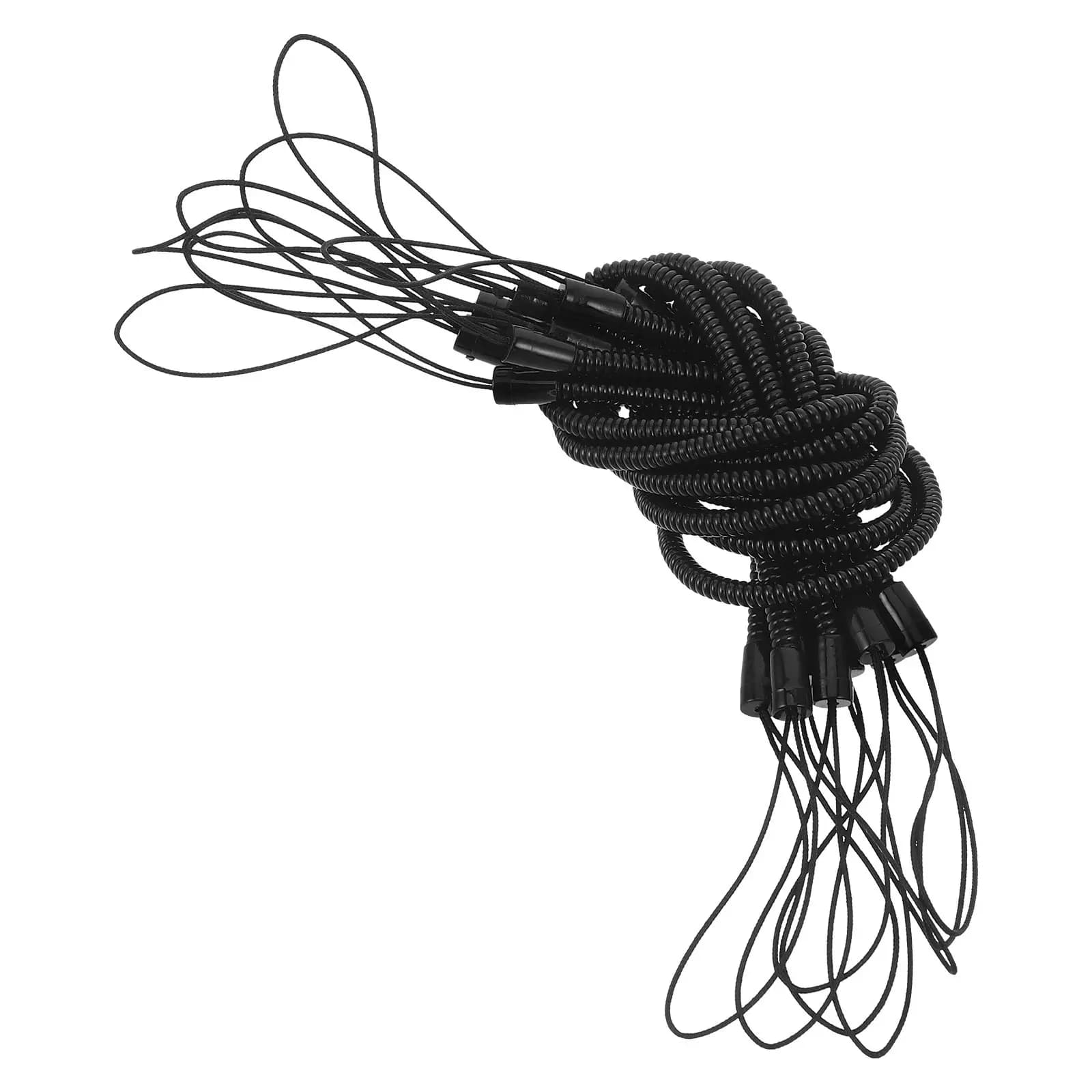 Set di 8 Penne Stilo con Cordino Retrattile Antiscivolo, Cinturino Elastico Flessibile per Penne Touch e Porta Penne da Disegno